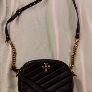 Tory Burch Black Quilted Crossbody Bag